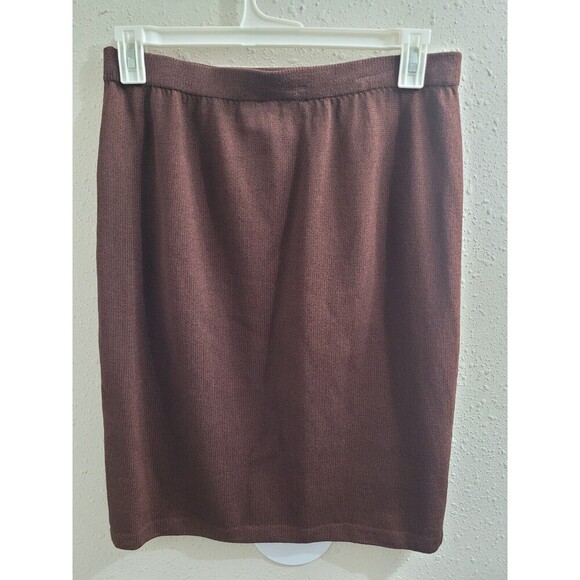 VTG ST JOHN Collection Marie Gray Santana Knit Blazer Jacket W/Skirt Sz 12 - Picture 16 of 16